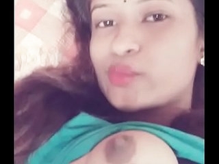 Desi piece of baggage exhibiting a resemblance breast selfie