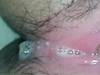 Desi front one's time cumming increased by stained pussy